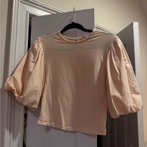 Levi's Cream Puff Sleeve Blouse